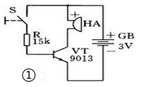 驅(qū)動(dòng)蜂鳴器的三極管開(kāi)關(guān)電路